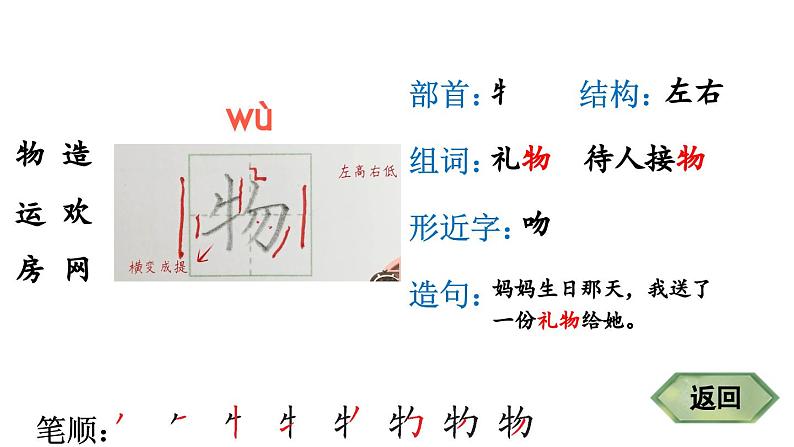 小学语文新部编版一年级下册识字5 动物儿歌 笔顺教学课件2025春第3页