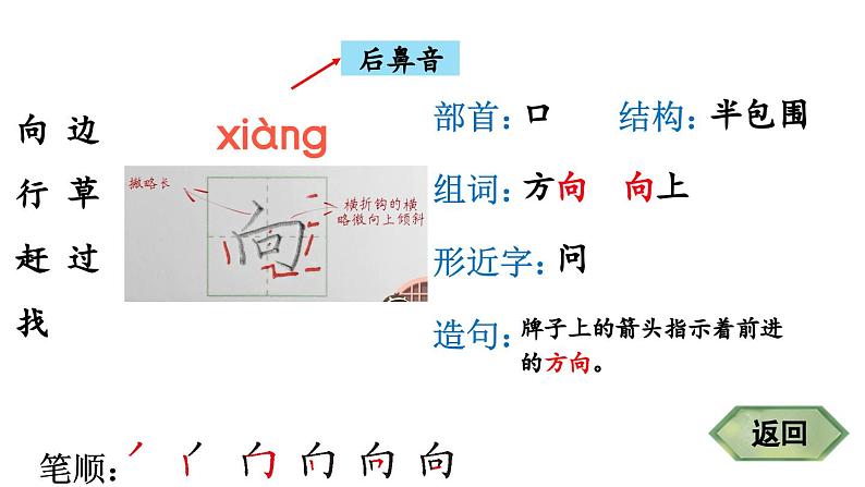 小学语文新部编版一年级下册20 小壁虎借尾巴 笔顺教学课件2025春第3页