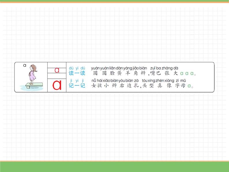 2024版小学语文一年级上册第二单元 1.a o e教学课件第6页