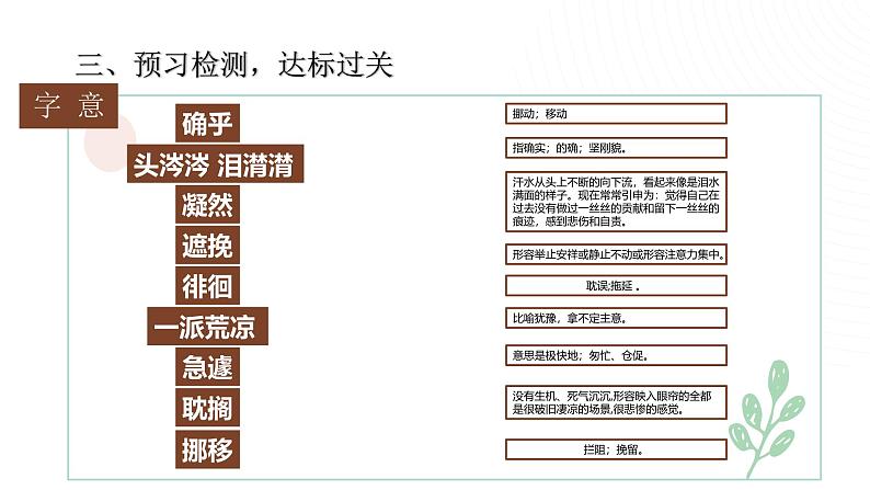 部编版小学语文6下第3单元大单元学习单元预习课第7页