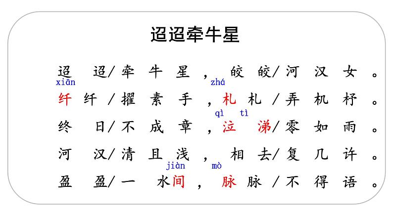 六下  3迢迢牵牛星 课件第3页