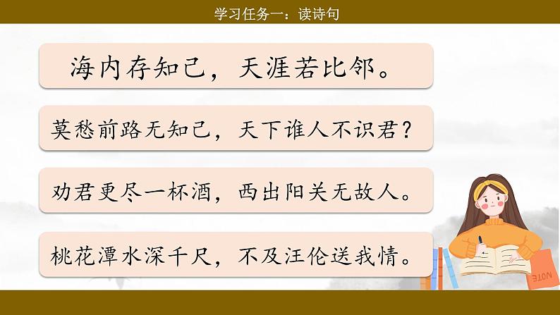 统编版小语文六下 《古诗词诵读》之《送元二使安西》课件第3页