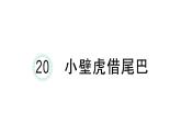 小学语文新部编版一年级下册第八单元20 小壁虎借尾巴课堂作业课件2025春
