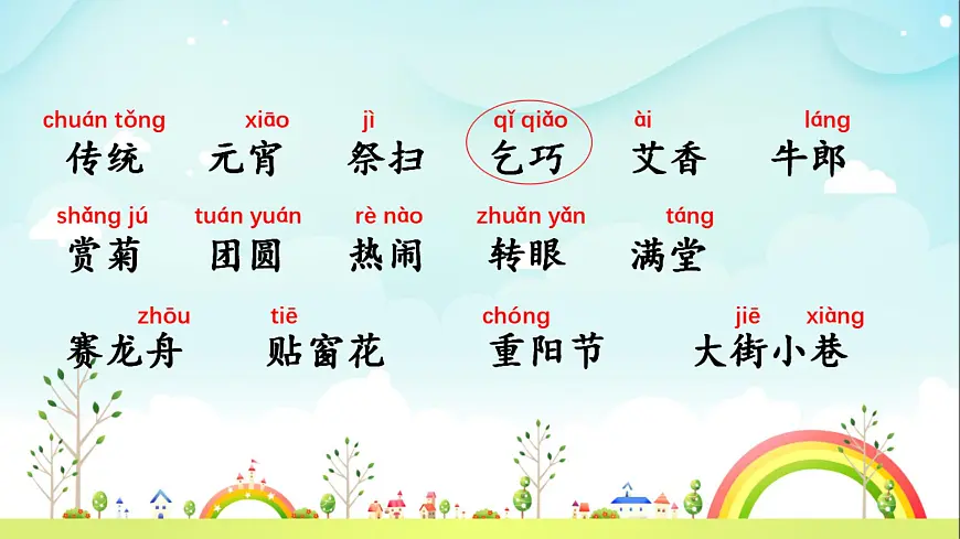 统编版小学语文二年级下册 识字 2《传统节日》教学课件 ）第5页