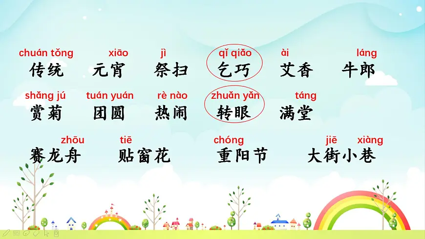 统编版小学语文二年级下册 识字 2《传统节日》教学课件 ）第6页
