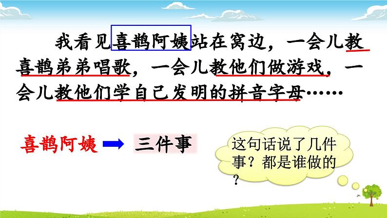 统编版小学语文二年级下册 课文3 9《枫树上的喜鹊》课件（第二课时）第4页