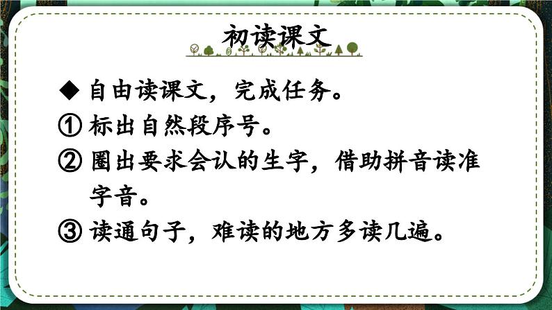 统编版小学语文二年级下册 课文1《邓 爷爷植树》课件（第一课时）第7页