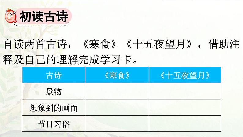 统编版2025年春季六年级下册语文第3课《古诗三首》课件第3页