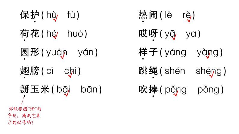 小学语文新部编版一年级下册期末复习第1天 字母表、会认字作业课件（2025春）第7页