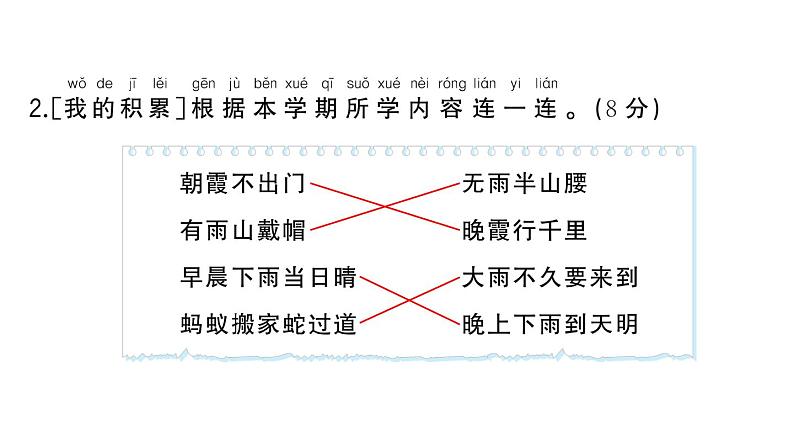 小学语文新部编版一年级下册期末复习闯关5 积累背诵演播厅作业课件（2025春）第5页