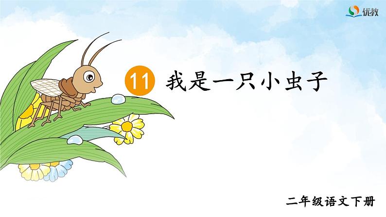 统编版小学语文二年级下册 课文3《我是一只小虫子》课件（第一课时）第1页