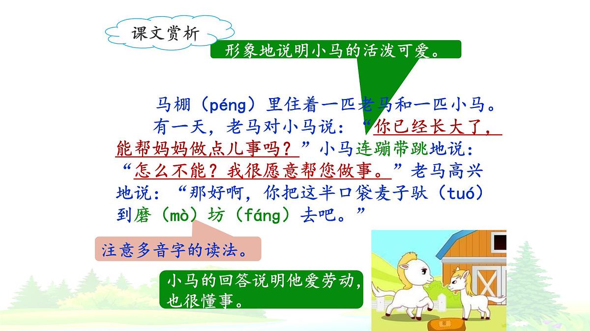 统编版小学语文二年级下册 课文4《小马过河》课件（第二课时）第6页