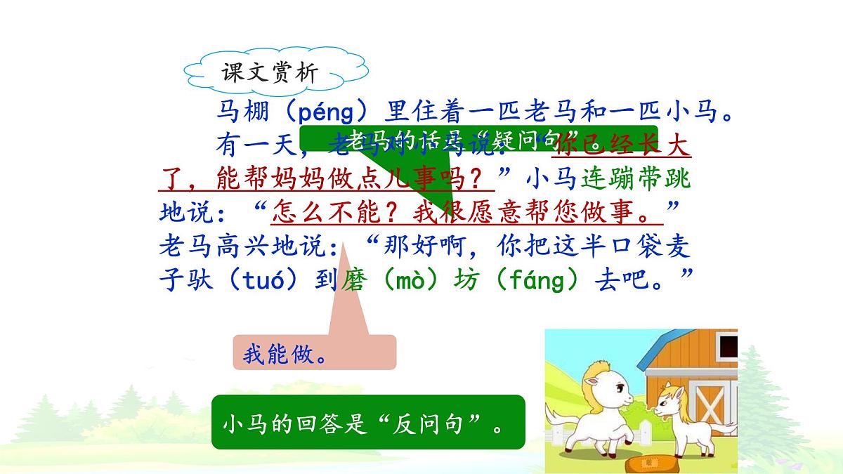 统编版小学语文二年级下册 课文4《小马过河》课件（第二课时）第7页