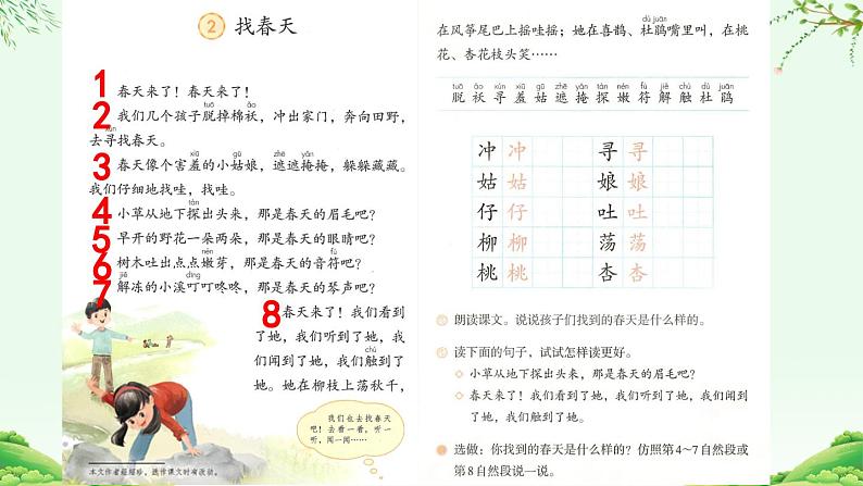 统编版小学语文二年级下册 课文1《找春天》课件（第一课时）第4页