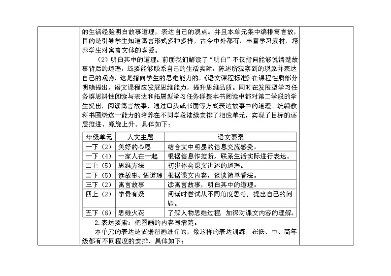 部编版小学语文三下第二单元大单元教学设计第3页