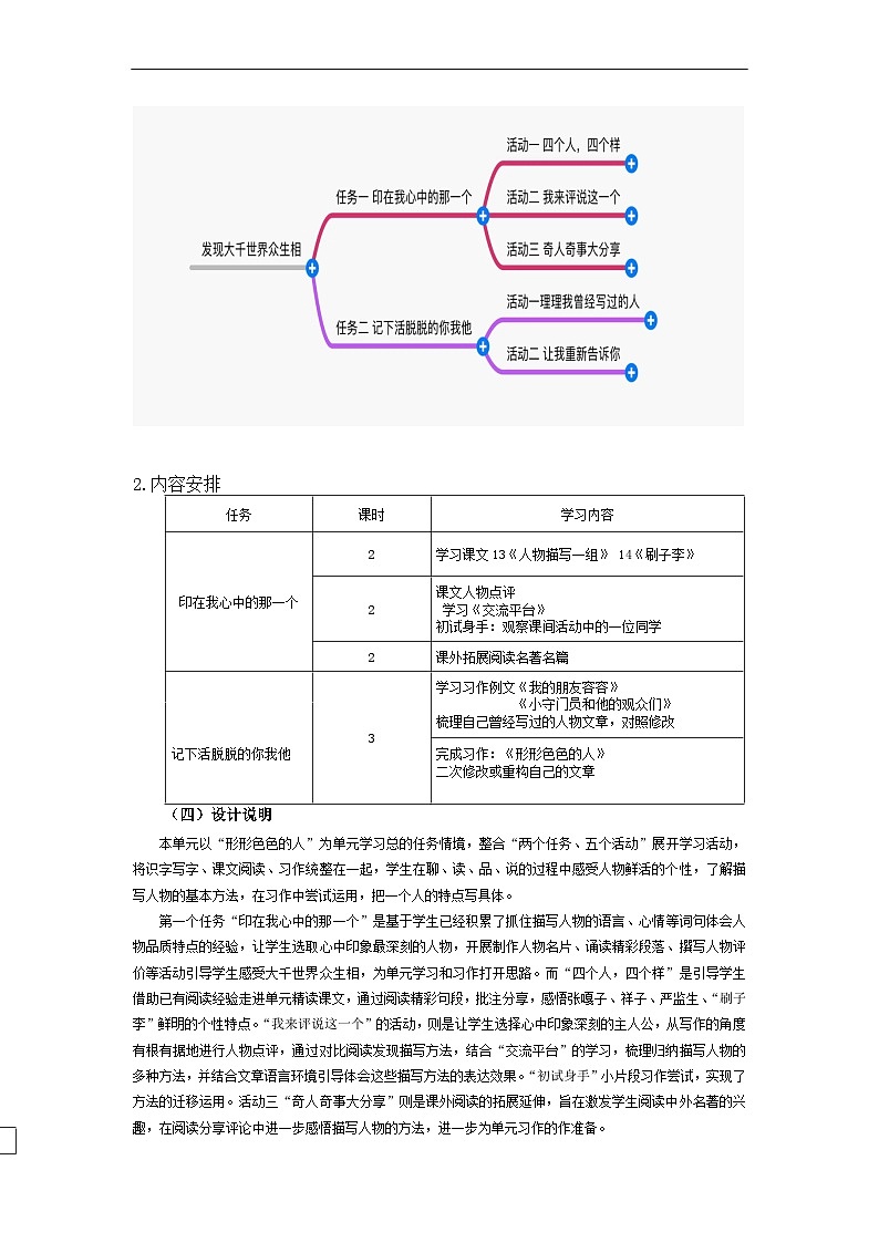 部编版小学语文五下第5单元大单元任务群教学设计第3页