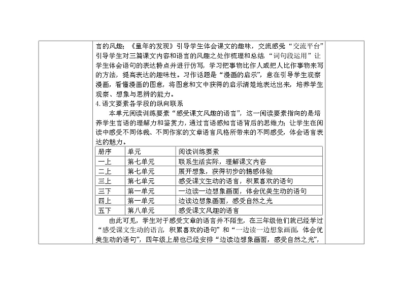 部编版小学语文五下第八单元大单元教学设计第2页