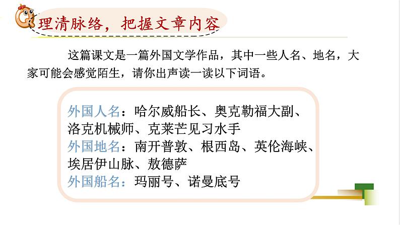 四下第七单元大单元【任务二：3.国外英雄《”诺曼底号“遇难记》】教学课件第3页