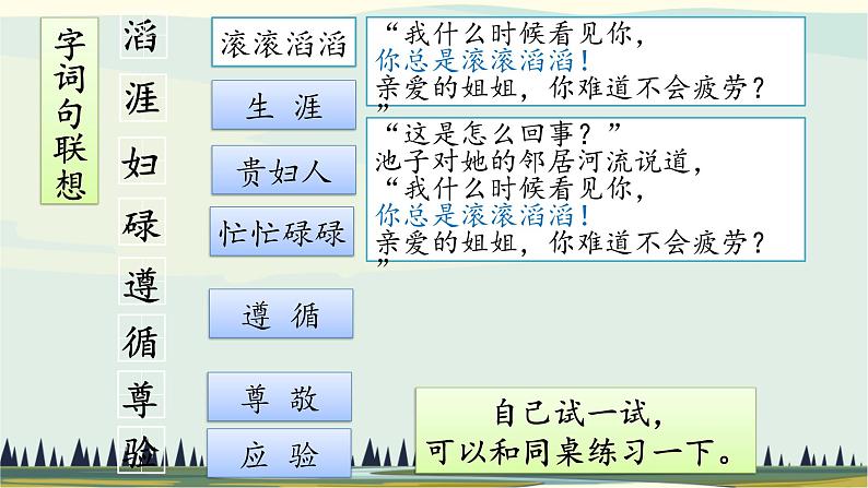 统编版小学语文三年级下册 第二单元 8《池子与河流》课件第4页