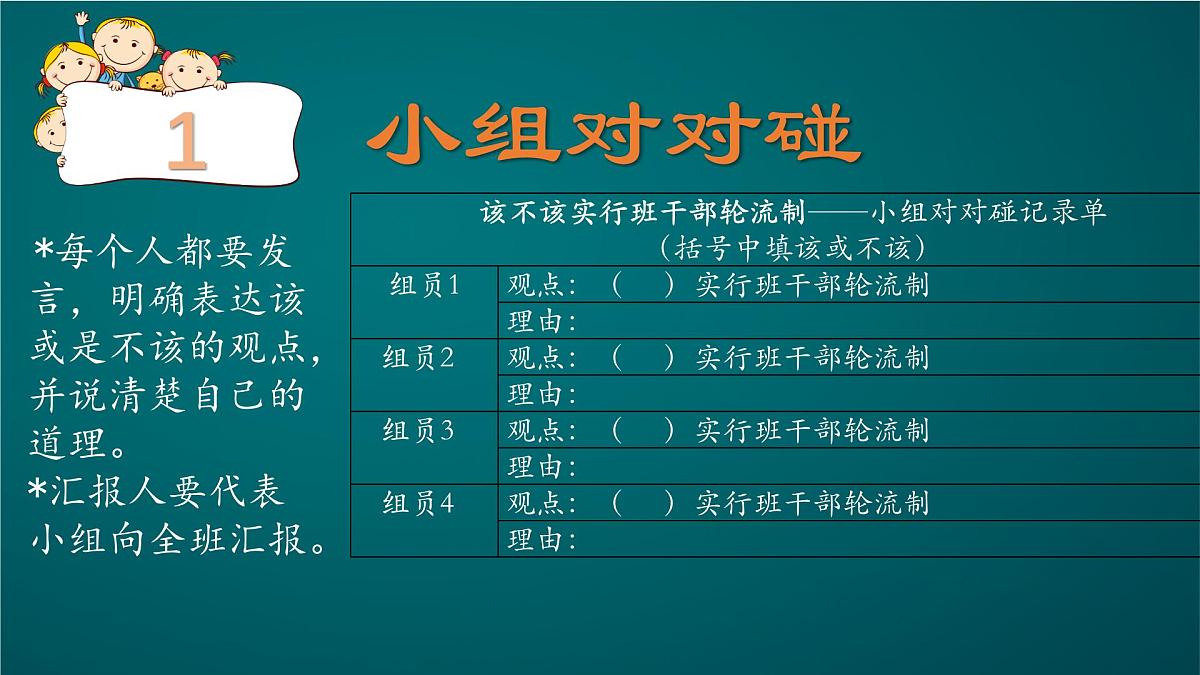 《口语交际：该不该实行班干部轮流制》学习任务群教学课件第3页