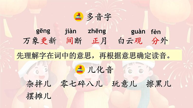 统编全国2025六年级下册语文1.北京的春节课件 第二课时（详细内容及重点）第2页