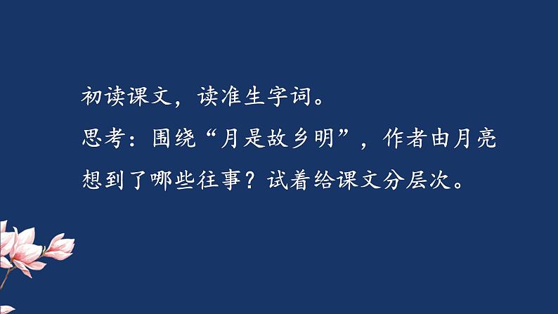 统编版小学语文五年级下册 第一单元 3《月是故乡明》课件第6页