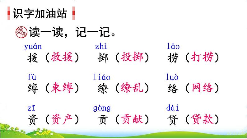 部编版小学语文三年级下册第1单元《学习园地一》课件第8页