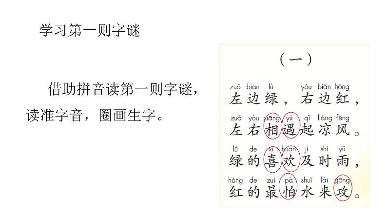 部编版小学语文一下第一单元大单元《猜字谜》教学设计课件第4页