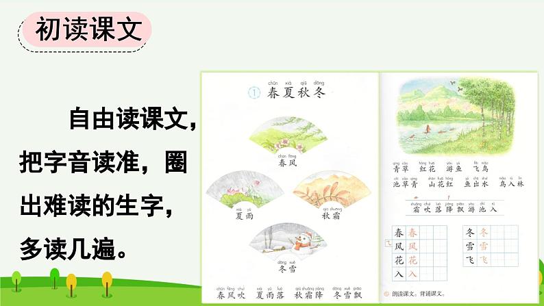 统编版小学语文一年级下册 识字（一） 1《春夏秋冬》课件（第一课时）第4页