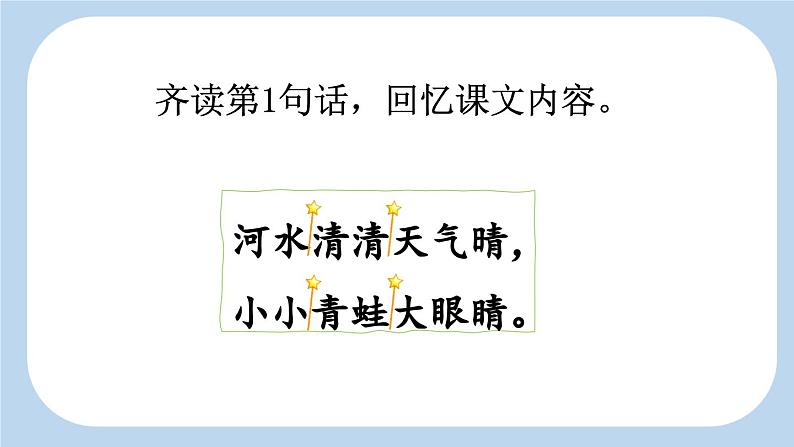 统编版小学语文一年级下册 识字（一） 3《小青蛙》新课标课件（第二课时）第3页