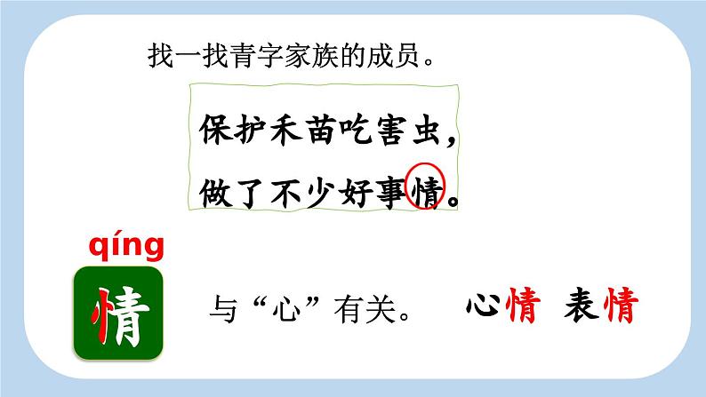 统编版小学语文一年级下册 识字（一） 3《小青蛙》新课标课件（第二课时）第6页