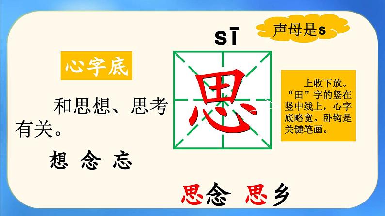 统编版小学语文 一年级下册 课文3 7《静夜思》课件（第一课时）第4页