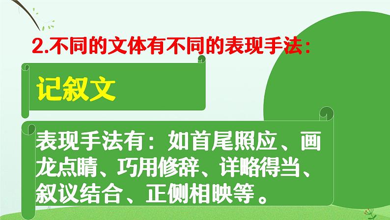 小学语文记叙文的表现手法第7页