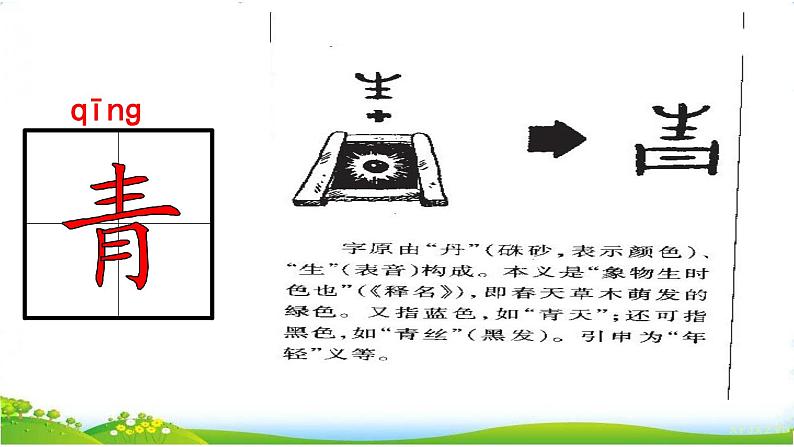 部编版小学语文一年级下识字3《小青蛙》【说文解字 +笔顺】 课件第4页