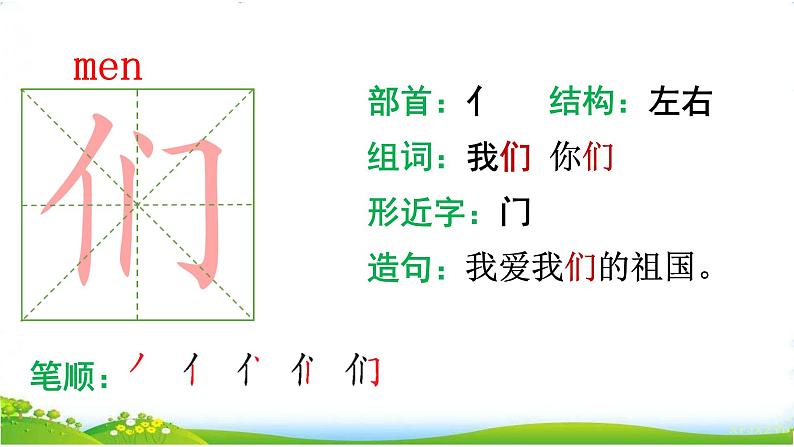 部编版小学语文一下年级5.《树和喜鹊》【说文解字+笔顺】课件第7页