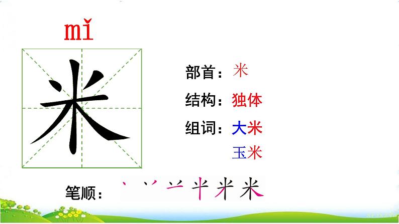 部编版小学语文一下年级9.《端午粽》【说文解字+笔顺】课件第5页