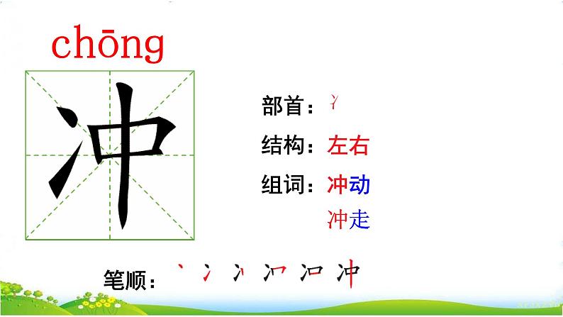 部编版小学语文二年级下  2《找春天》【说文解字+笔顺】课件第3页