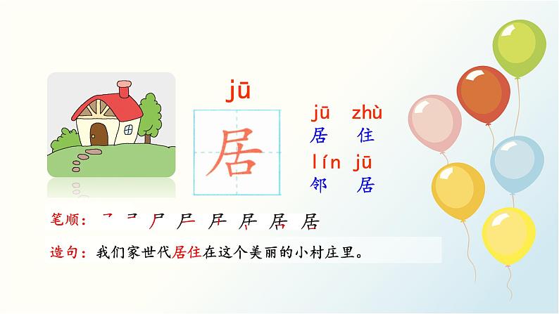 统编版小学语文 一年级下册  课文2 5《树和喜鹊》基于标准的教学课件（第二课时）第7页