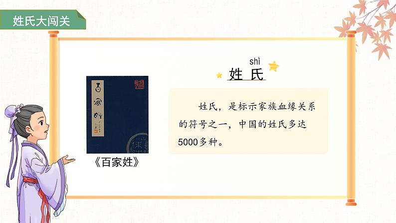 第一单元2.姓氏歌 第一课时 课件 小学语文统编版（2024）一年级下册第4页