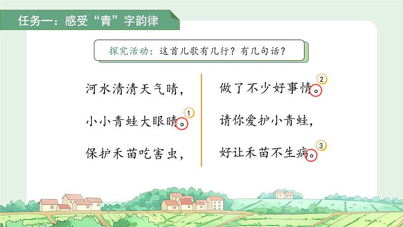 第一单元3.小青蛙 第一课时 课件 小学语文统编版（2024）一年级下册第7页