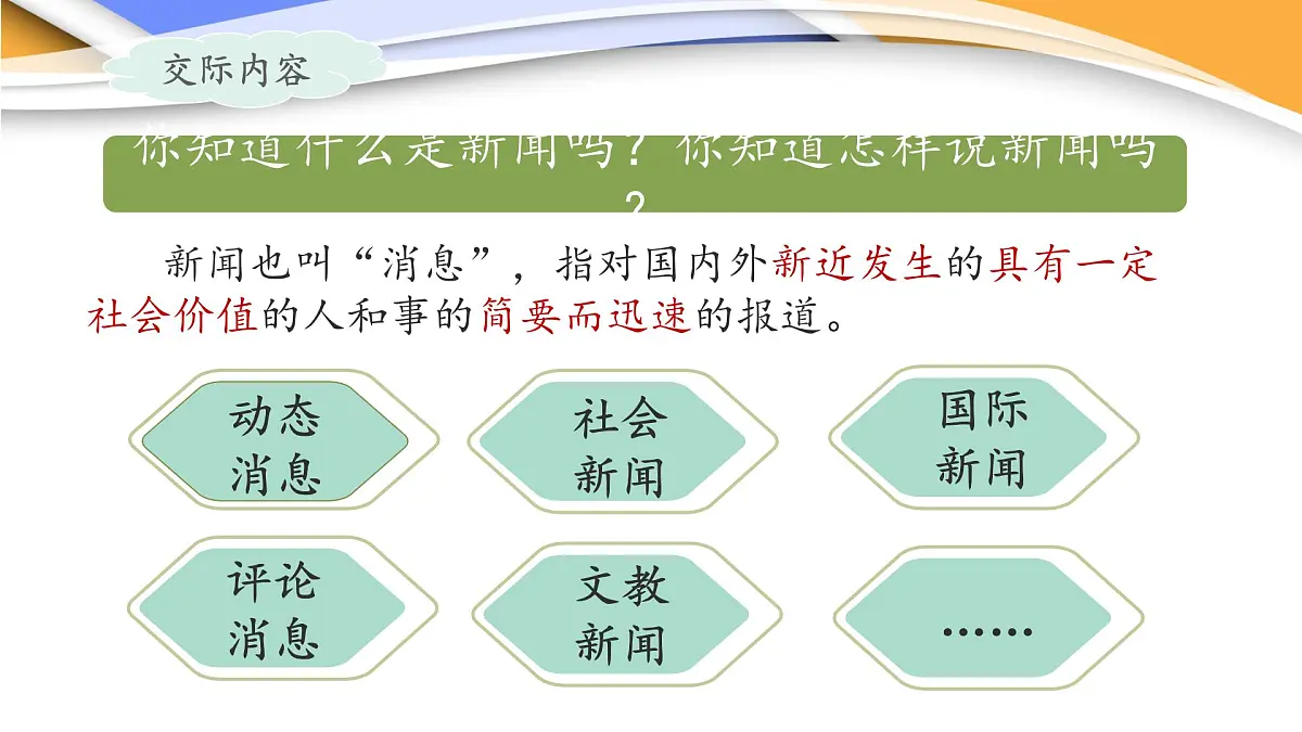 统编版小学语文 四年级下册 第二单元《口语交际：说新闻》课件第3页