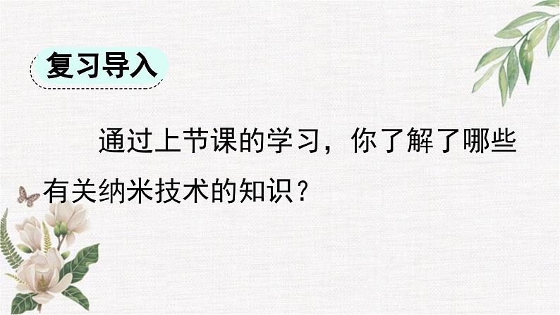 统编版小学语文 四年级下册 2-7《纳米技术就在我们身边》课件（第二课时）第2页