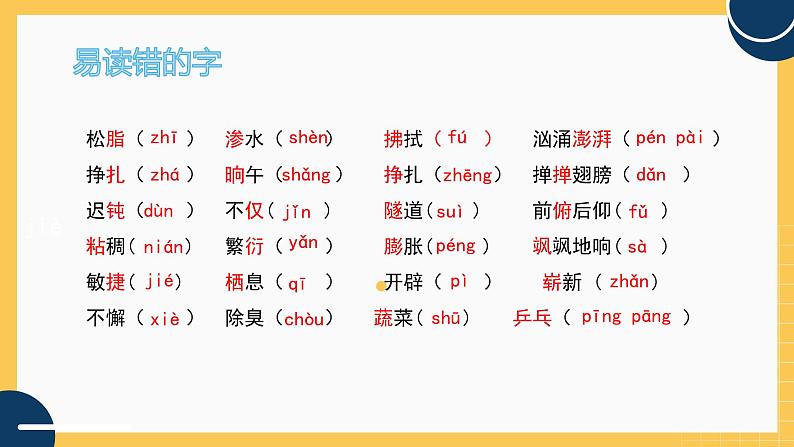 部编版小学语文四下第二单元 知识梳理课件PPT第4页