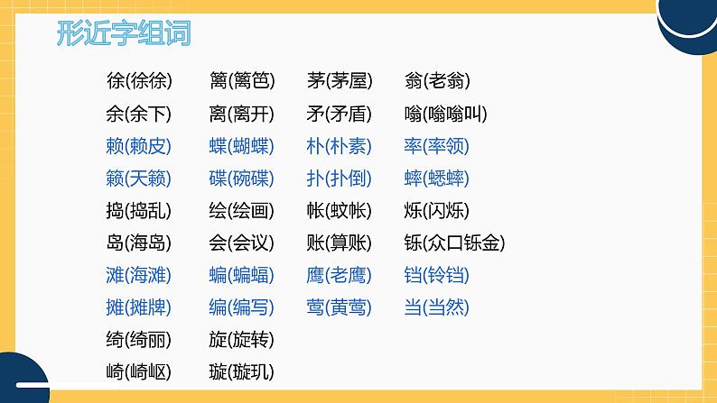 部编版小学语文四下第一单元 知识梳理课件PPT第7页