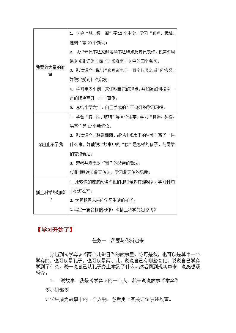 六下第五单元美丽之问（学生用书【作业设计】 ）第2页