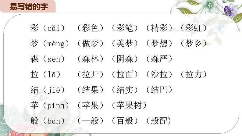 2025春部编版语文二年级下册第四单元 复习 课件PPT第8页