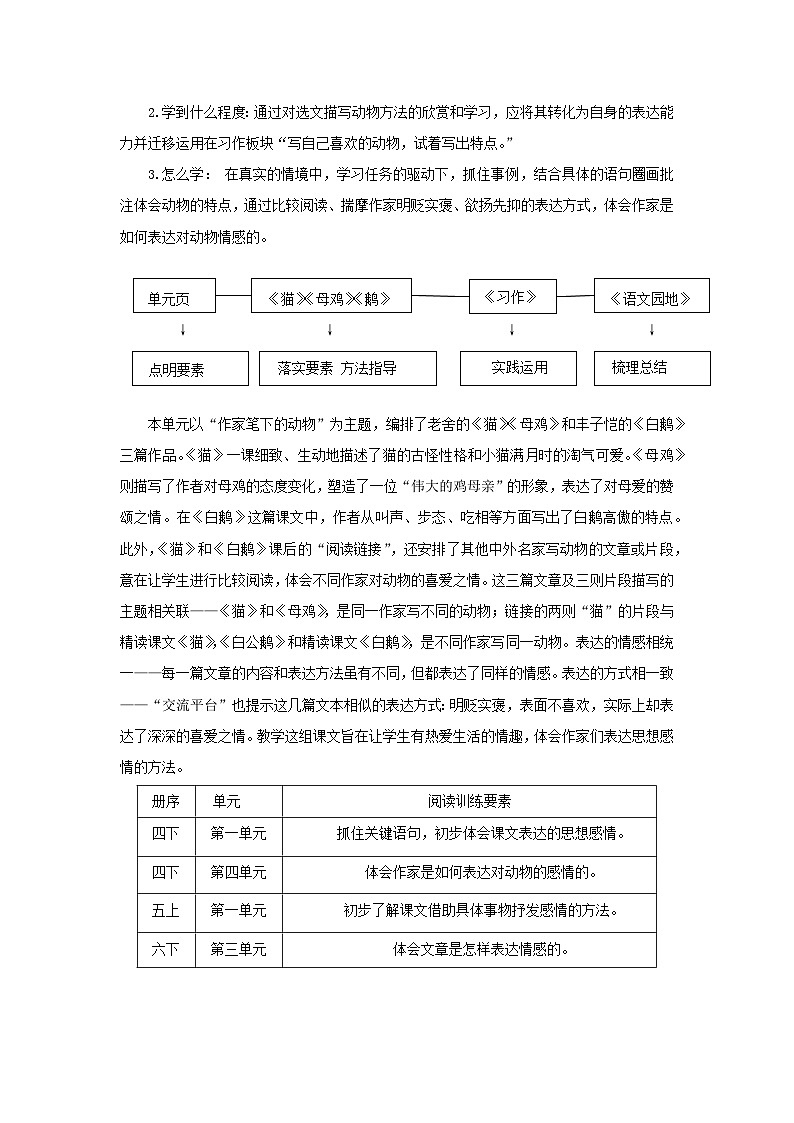 四下语文大单元学历案第四单元教案第2页