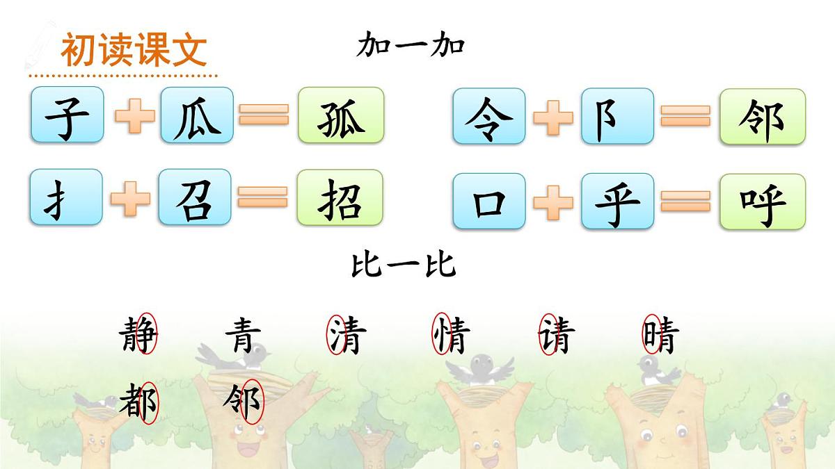 统编版一年级语文下册课件《树和喜鹊》第8页