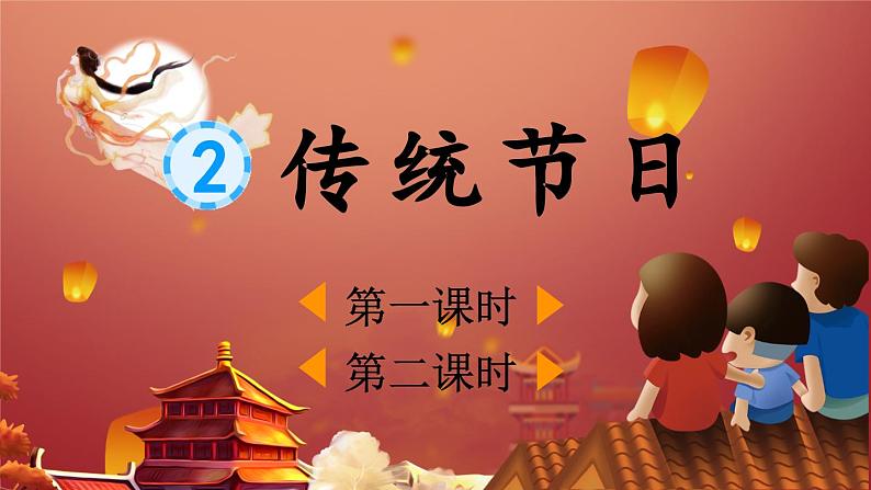 2025年春季二年级语文下册第三单元识字2《传统节日》PPT课件（统编版）第1页