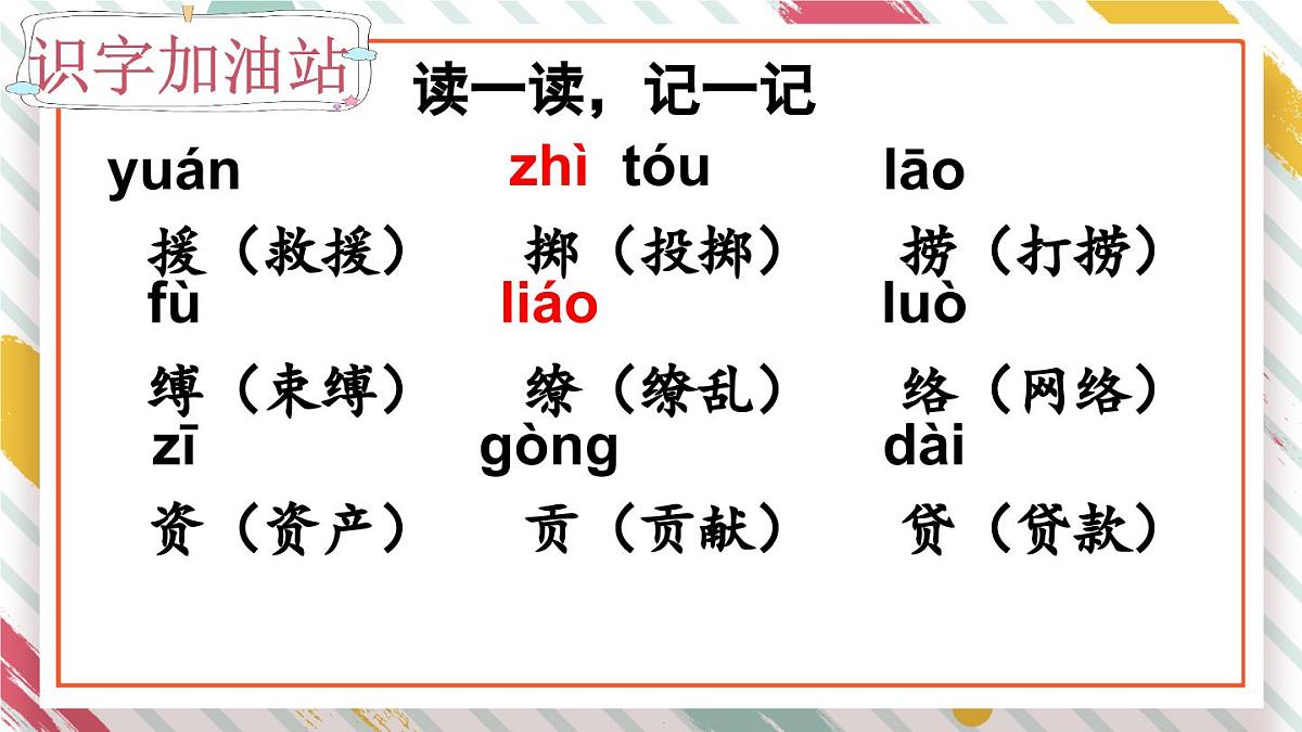 统编版三年级语文下册教学课件《语文园地一》第8页